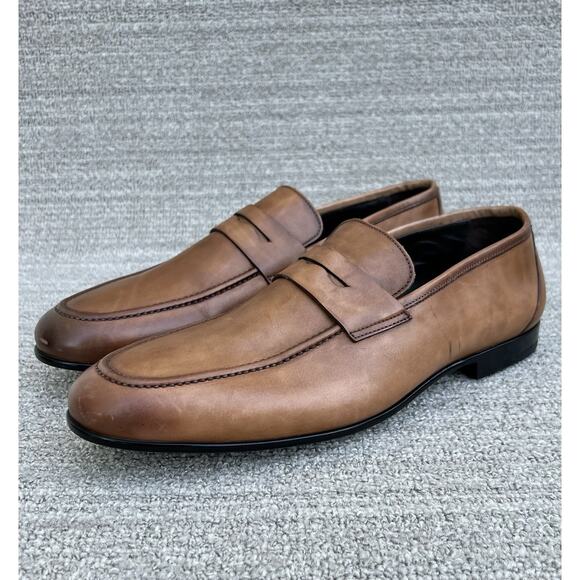 TO BOOT NEW YORK Adam Derrick Aldrin Brown Calf Leather Penny Loafer Men\'s 11.5 main image 13